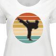 thumbnail image 4 of Inktastic Karate Martial Arts Silhouette Women's Plus Size T-Shirt, 4 of 5