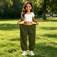 thumbnail image 4 of Kiijoy Girls Jogger Sweatpants Casual Active Relaxed Pants Trousers, Sizes 4-15, 4 of 6