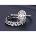 thumbnail image 2 of Popular 2.25 Carat Moissanite & Diamond Engagement Trio Ring Set in White Gold, 2 of 5