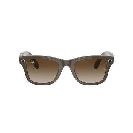 Ray-Ban unisex adult Stories | Wayfarer Smart Glasses, Shiny Brown ...