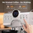 thumbnail image 6 of 20 Bar Espresso Machine,Hot & Cold Brew Espresso Coffee Maker with Milk Frother,50oz Water Tank,LCD Display,Single & Double,Cappuccino & Latte Machine for Home, 6 of 9
