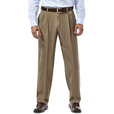 Mens Flat Front Classic Fit Dress Pants