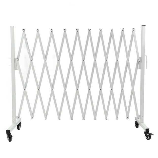 Mobile Barrier Gate, 130in Retractable Driveway Gate Aluminum High Temperature Time Saving Lightweight High Hardness for Garden