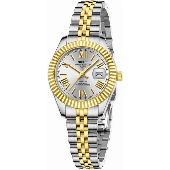 Watches for Women Analog Quartz Waterproof Ladies Wrist Watches with Date Dainty Fashion Luxury Stainless Steel Watch for Small Wrists Female Elegant Dress Women's Watch