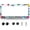 Aloha With Colorful Hibiscus Flowers, variant on Blessed License Plate Frame Christian License Plate Stainless Steel Funny Accessories Cars Decor 12.2 X 6.2 Inch with 2 Holes and Screws Fits Standard Us Ca Vehicles