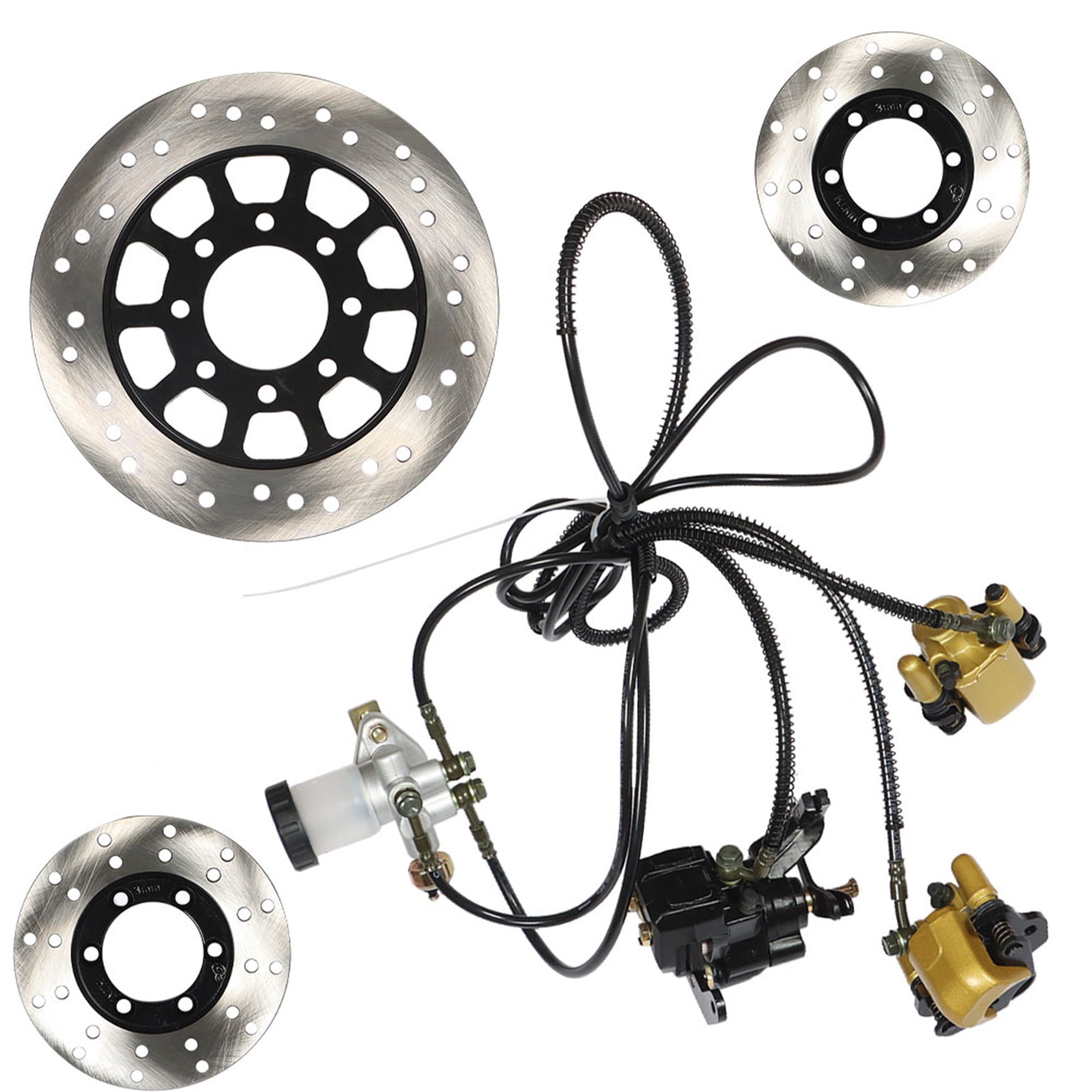 munirater Kart Brake Assembly Hydraulic Brake Kit Replacement for 150cc