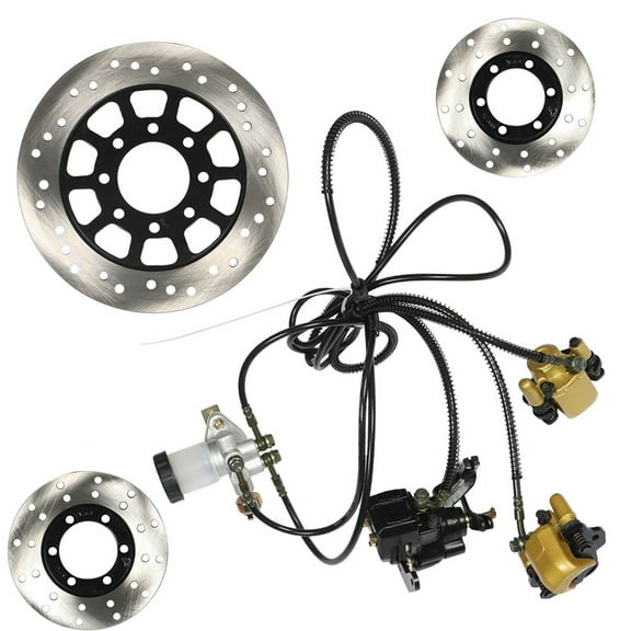 munirater Kart Brake Assembly Hydraulic Brake Kit Replacement for 150cc Go Kart Hydraulic Brake Kit KD150BRKIT