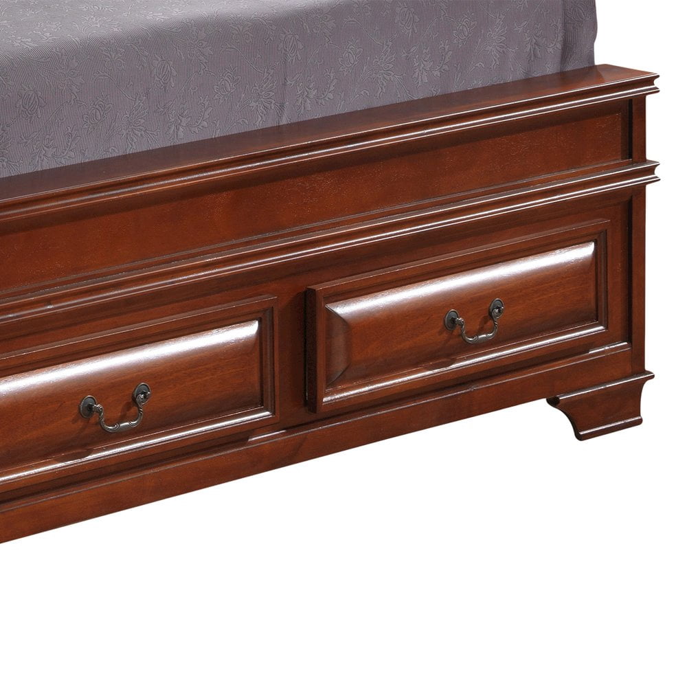 Glory Furniture LaVita Full Storage Bed in Oak Color