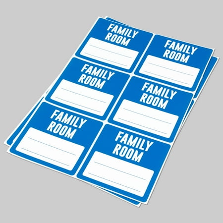 family room stickers 3 x 3 inch 6 labels per sheet 250 sheets