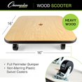 thumbnail image 3 of Champion Sports Square 16 Inch Elementary School PE Gym Class Wood Scooter Board, 3 of 6