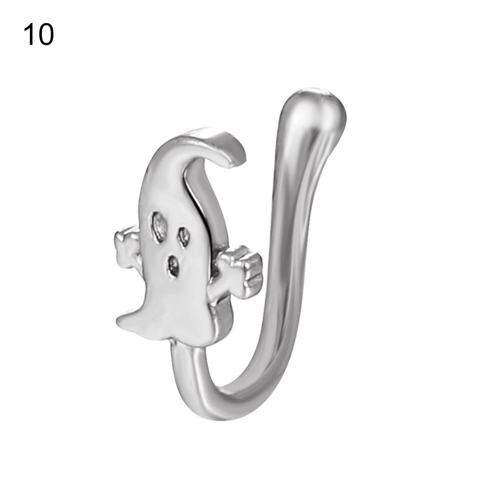 Fake Nose Ring Frog U Shape Cartoon Shiny Cubic Zirconia Nose Cuff for Party Fake Nose Ring Frog U Shape Cartoon Shiny Cubic Zirconia Nose Cuff for Party