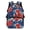 Tie-Dye American Flag Star Pattern, variant on POLERO Large Capacity Backpack for School Daily Use, Polyester Waterproof Backpacks, Capybara Watermelon Pattern Design