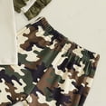 thumbnail image 6 of Xyant Toddler Baby Girl Summer Outfit Deer Duck Hunting Short Sleeve T-Shirt Tops Camouflage Flare Pants Infant Spring 2Pcs Clothes Set (Green,3-4 Years), 6 of 7