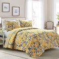 thumbnail image 1 of Lush Decor Yellow Dolores 3-Piece Quilt Set, Reversible Bedding (King), 1 of 2