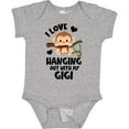 thumbnail image 3 of Inktastic Monkey I Love Hanging out with My Gigi Boys or Girls Baby Bodysuit, 3 of 5