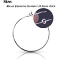 thumbnail image 2 of 100 Pieces Silver Plated Wine Glass Charm Rings Earring Hoops 25mm, 2 of 9