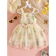 thumbnail image 3 of Suealasg Toddler Baby Girl Princess Dress 9M 1T 2T 3T 4T Little Girls Sleeveless Floral Embroidery Tulle Party Dress, 3 of 8