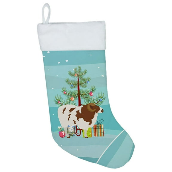 Carolines Treasures BB9342CS Jacob Sheep Christmas Christmas Stocking  Large multicolor