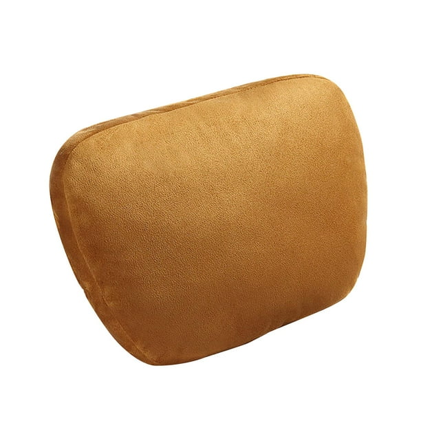 Almohada de cuello para coche, cojín para reposacabezas para conducir, cómodo accesorio Interior para coche, soporte para cabeza y cuello, almohada Marrón