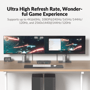 AV Access KVM Switch 2 Monitors 2 Computers, EDID Support, with USB 3.0 Hub – Control 2 PCs in Dual Monitor 4K@60Hz in Extended or Mirror Mode, HDMI Input, Fast Switching Button/Keyboard(4KSW21-DM)