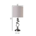 thumbnail image 5 of Benzara BM240346 Lampe de Table 72 Po. avec Base Métallique Abstraite Courbée, Argent, 5 of 5