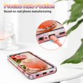 thumbnail image 2 of CASEFIV for Samsung Galaxy A13 5G/A04S Case,Marble Pattern Heavy Duty Shockproof Full Body Protective Phone Cover Women Girl,Rose Gold, 2 of 8