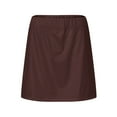 thumbnail image 5 of Womens Casual Sport Tennis Skirt - Elastic Waist 2-Layer Active Skort with Shorts Liner - Lightweight Polyester, S-XXL Sizes, 5 of 5