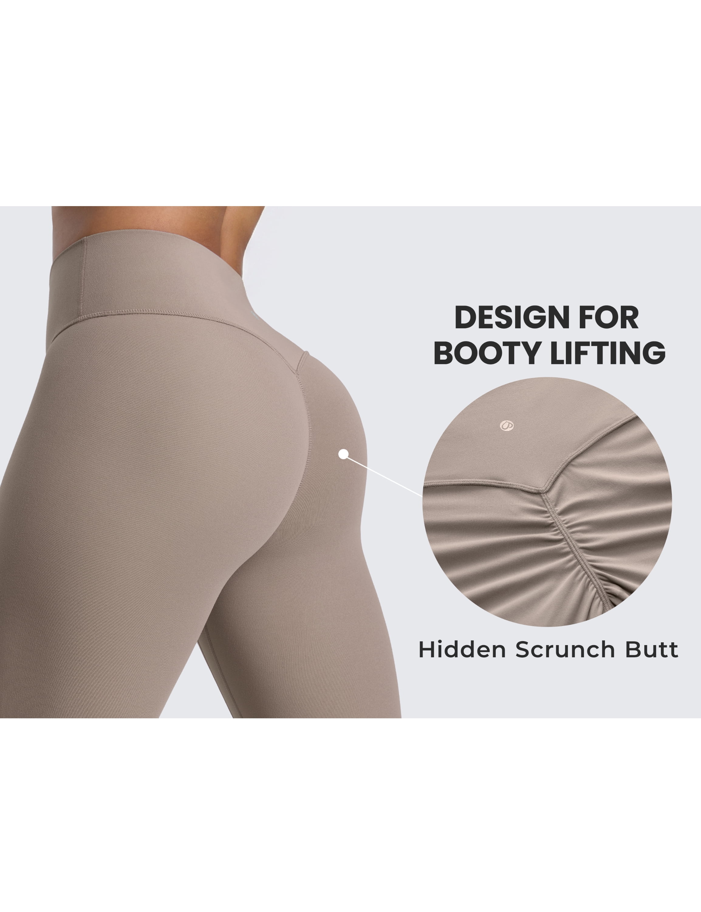 CRZ YOGA Secretsculpt Butterlift Leggings 25 Inches High Waisted No Front Seam Yoga Pants