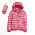 thumbnail image 4 of Women's Lightweight Hooded Winter Windproof Warm Coat with Recycled Insulation Slim Fit Short Jacket Outerwear, 4 of 4
