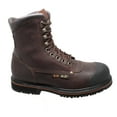 thumbnail image 1 of Bota de trabajo con punta de acero de 8 "para hombre, marrón oscuro, talla 9 AdTec  9725-W090, 1 of 2