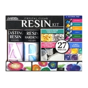 ArtSkills DIY Resin Kit for Unisex Teen and Adult Beginners with Resin Molds and Accessories, 27 Pc