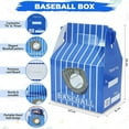 thumbnail image 2 of 84 Pcs Baseball Party Favors - 12 Set Treat Box Keychains Baseball Wristbands Straw and Stickers for Boys Classroom Rewards Party Supply, 2 of 7