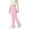 Pink, variant on LIJCC Toddler Girl Flare Pants Slim Fit Trendy Trouser Yoga Clothes Fleece Lined Warm Plain Elastic Waist Bell Bottoms Leggings Wide Leg Pants