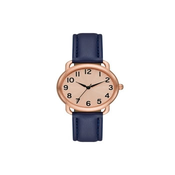 Time and Tru Women's Rose Gold Tone Textured Dial Watch