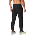 thumbnail image 3 of Pantalón deportivo para hombre G Gradual con bolsillos con cierre, negro, talla L, 3 of 5