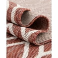 thumbnail image 2 of Jill Zarin Outdoor Collection Area Rug - Turks and Caicos (7' 10" x 10' Oval Rust Red/Ivory), 2 of 7