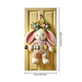 thumbnail image 3 of YWIYIUD 1PC Happy Easter Door Cover Easter Decorations, 71x35 Inch Easter Rabbit Eggs Door Banner Welcome Easter Banner Spring Theme Rabbit Door for Front Door Wall Indoor Outdoor Home Decor, 3 of 7