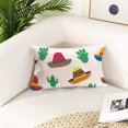 thumbnail image 3 of Funny&nbsp;Cactus Throw Pillow Covers Tropical&nbsp;Plant with Boho Style Hat Lumbar Pillow Cover 12x20 Inch Summer Cactus Decorative Pillow Cases Home&nbsp;Rectangle Cushion Cover for Sofa (Hat), 3 of 6
