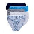 thumbnail image 2 of Hanes Ultimate Women's Comfort Cotton Hi-Cut Underwear, 5-Pack, 2 of 7