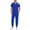 #royal blue, variant on Men's Scrub Sets, Modern V-Neck Scrub Top & Jogger Scrub Pants with Multi Pockets Professionals Soft Stretch Athletic Nursing Uniform Workwear (Pink)