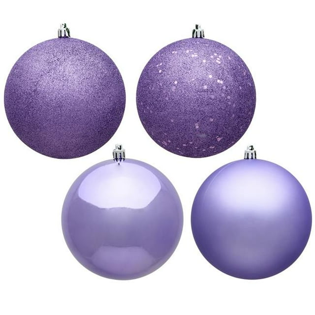 Vickerman N595486A 1.6 in. Lavender 4 Finish Assorted Color Christmas Ornament Ball - 96 per Box