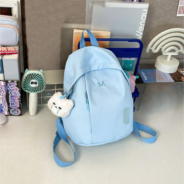 Summer Ins Preppy Style Color Backpack For Women All-matching Small Schoolbag Travel Mini Backpack Travel Essentials for Women