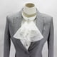 thumbnail image 3 of Blusa profesional desmontable con cuello camisero de estilo retro. Blanco S, 3 of 9