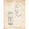 thumbnail image 2 of Borders, Cole 19x24 Gold Ornate Wood Framed with Double Matting Museum Art Print Titled - PP357-Vintage Parchment Arcade Game Cabinet Front Figure Patent Poster, 2 of 4