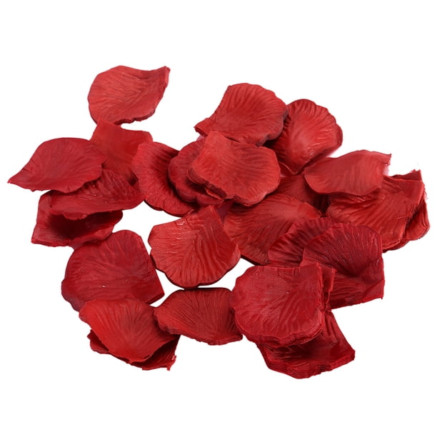 GOOHOCHY Pétalos de rosa artificiales de 70 g para decoración de bodas (rojo vino)