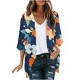 thumbnail image 3 of Cardigans For Women Trendy Casual Print Overcoat Spring Summer Fashion Trendy Cardigan Sweaters, 3 of 6