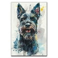 thumbnail image 3 of Scottish Terrier Canvas Wall Art, Modern Cute Colorful Scottish Terrier Canvas Dog Art Pictures Wall Decor for Kids Bedroom Decoration Unframed 8x12 inches, 3 of 5