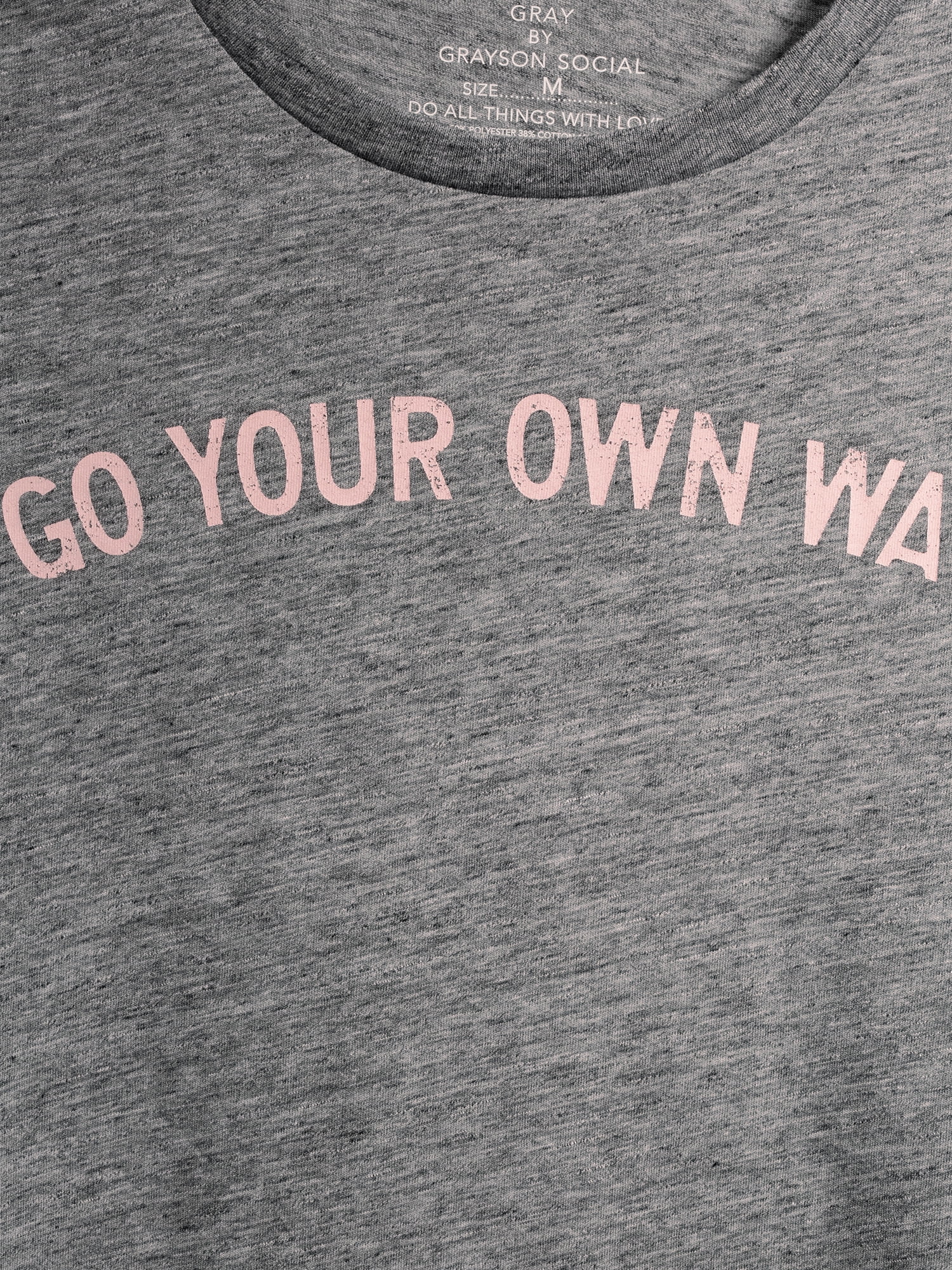 Gray by Grayson Social Women's Go Your Own Way Short Sleeve Graphic T-Shirt