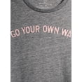thumbnail image 6 of Gray by Grayson Social Women's Go Your Own Way Short Sleeve Graphic T-Shirt, 6 of 6