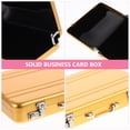 thumbnail image 2 of Mini Briefcase Metal Card Case Index Card Container Flash Card Organizer Business Holder Case, 2 of 9